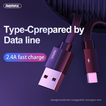 Remax Join Us 2.1A Aluminum alloy shell supports data transmission 1M 2M c type charger cable micro usb for phone ios